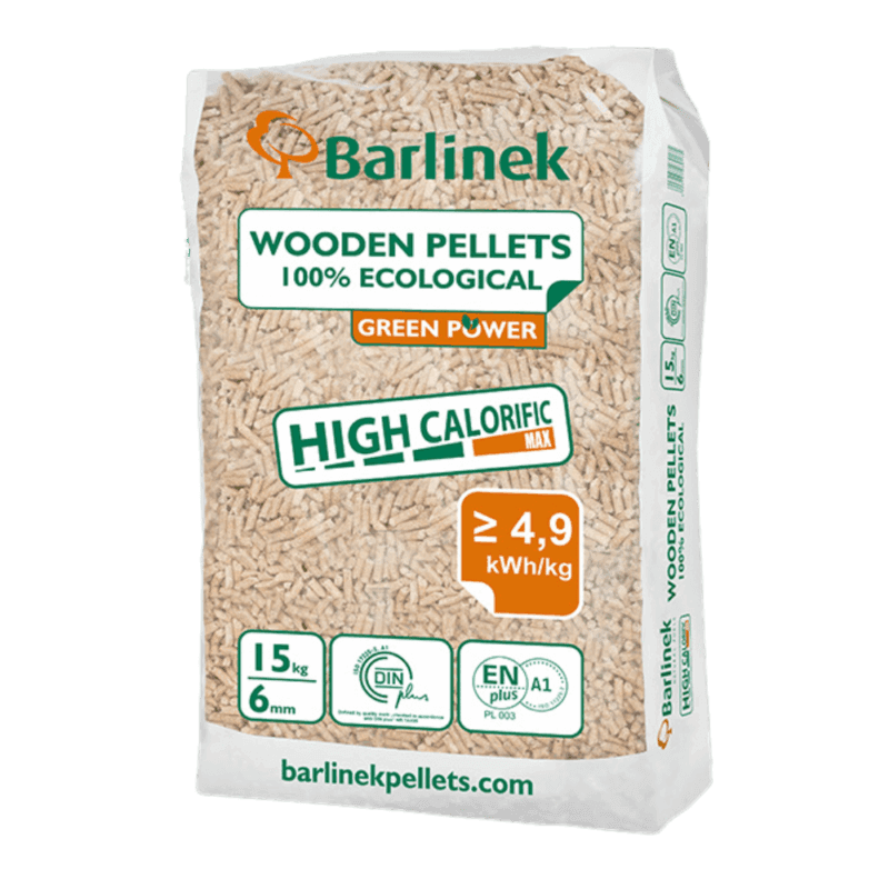 Pellet drzewny Barlinek 6mm worek 15kg - 990kg
