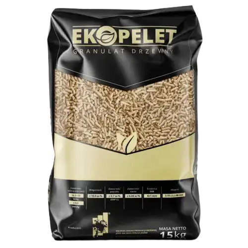 Pellet Drzewny ekopelet 6mm - worek 15kg