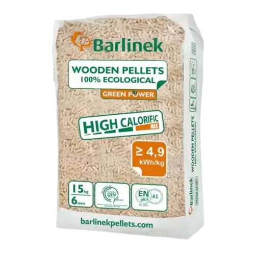 Pellet Drzewny barlinek 6mm - worek 15kg