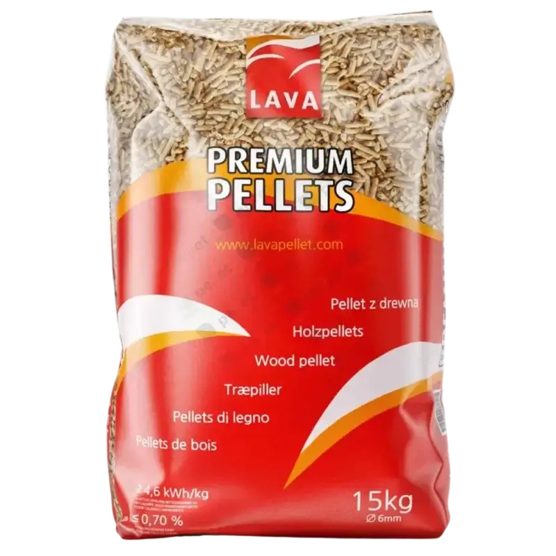 Pellet drzewny Lava 6mm worek 15kg - 975kg