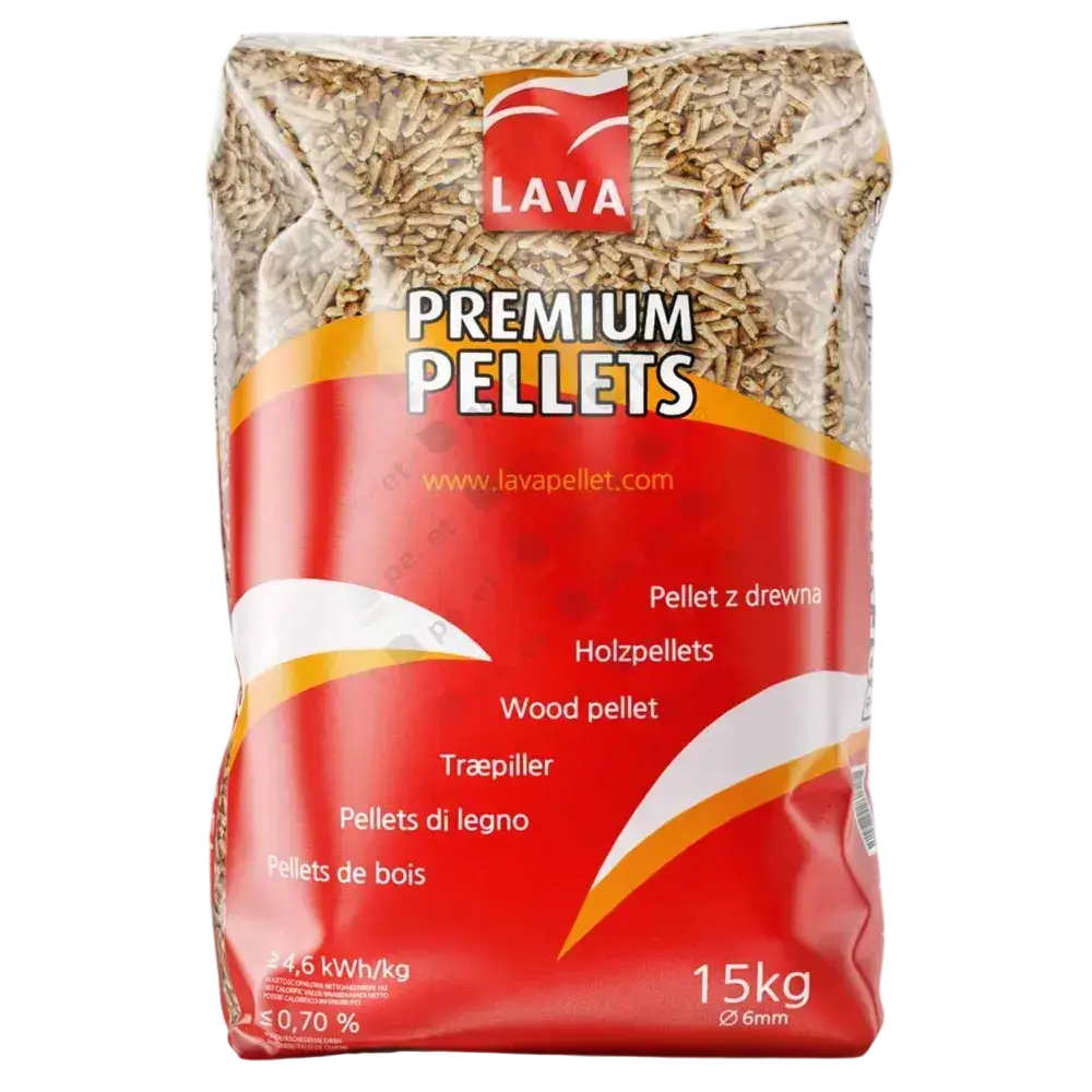 Pellet Drzewny Lava 6mm - worek 15kg